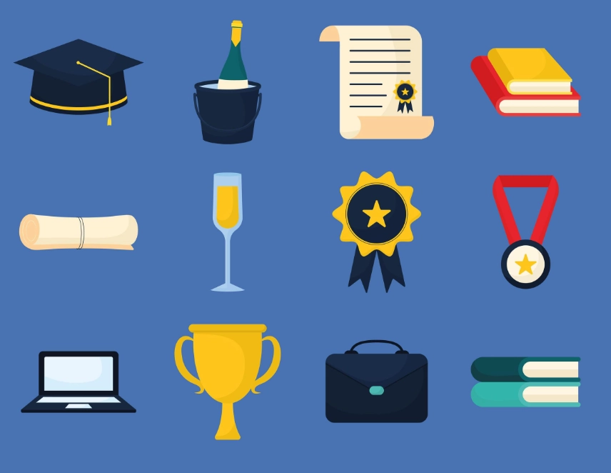 graduation cap and gown