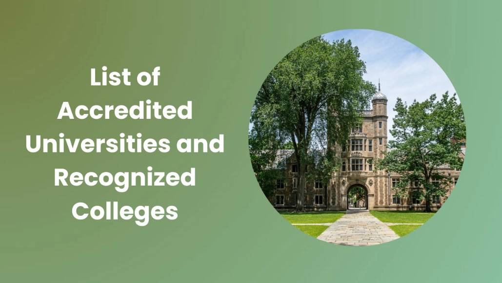 What are the three types of accreditation?